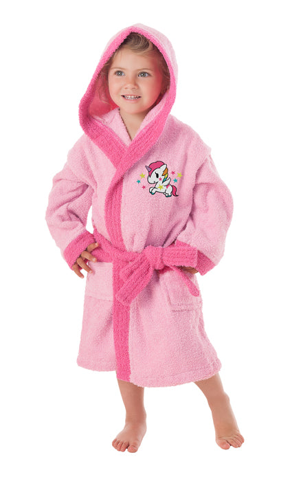 Albornoz infantil unicornio