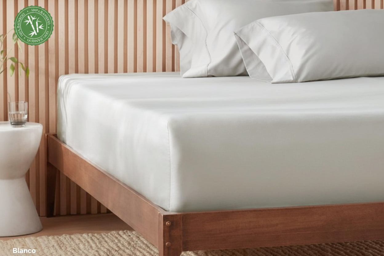 Sábana bajera Bambú 300 hilos satén