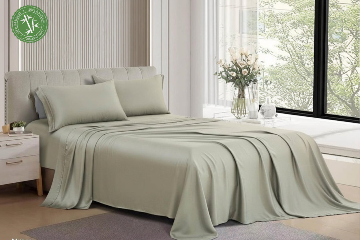 Juego de sábanas Bambú 300 hilos satén